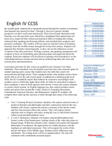 English IV CCSS
