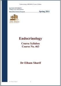 Endocrinology(BIOM 463)