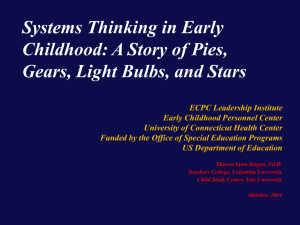 Systems Thinking in Early Childhood: A Story of Pies, Gears, Light