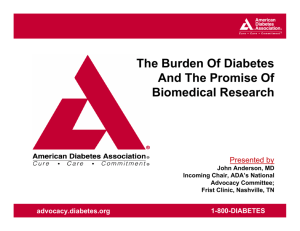 advocacy.diabetes.org 1-800-DIABETES