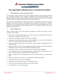 The Legal Right to Medical Care in Correctional Facilities