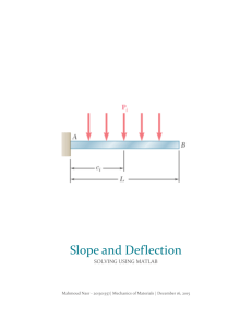 Slope and Deflection