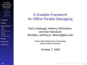 A Scalable Framework for Offline Parallel Debugging