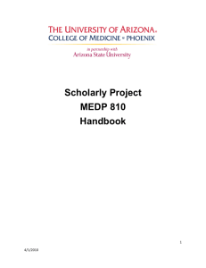 Scholarly Project - ArizonaMed