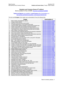 Valuation and Common Sense (5th edition) Book available for free