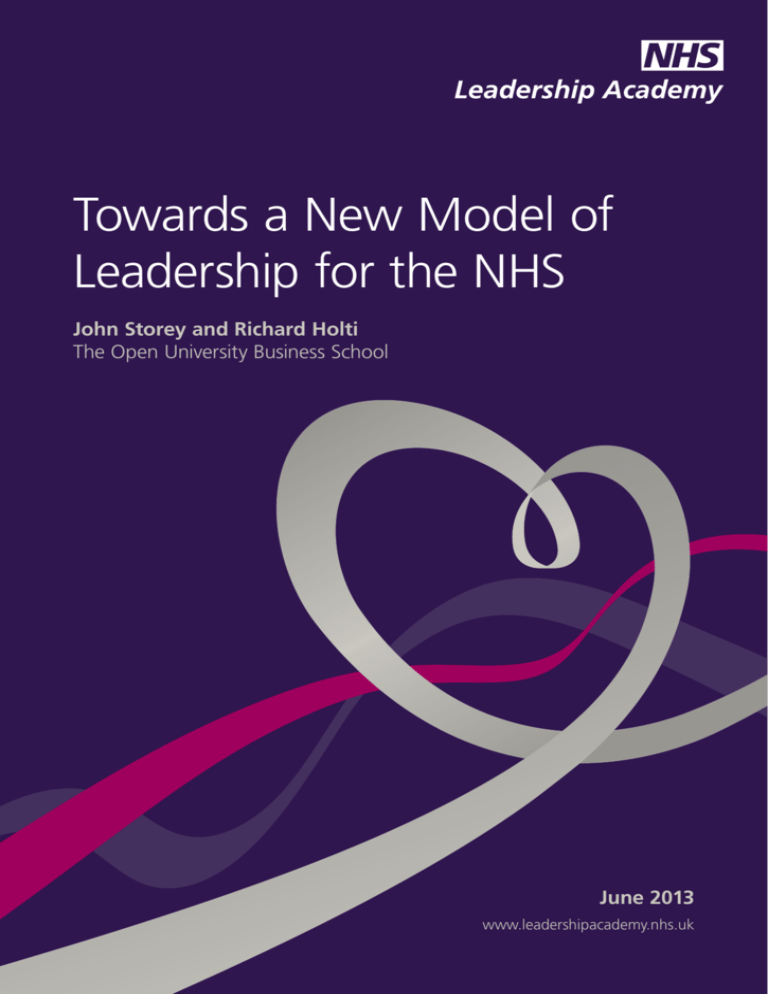 Towards a New Model of Leadership for the NHS