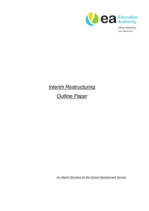 Interim Restructuring Outline Paper