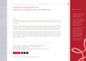 Leadership Transformation - The Alignment Partnership