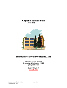 Capital Facilities Plan - the Enumclaw School District