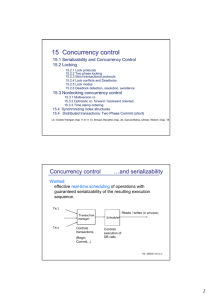 15 Concurrency control