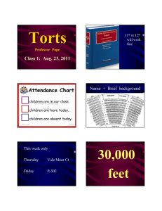 Intentional torts (600 slides)