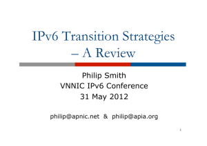 IPv6 Transition Strategies – A Review