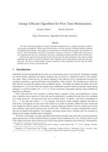 Energy-Efficient Algorithms for Flow Time Minimization