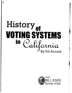 history of voting systems in California