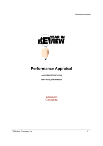 Performance Appraisal - Whitehorn Consulting