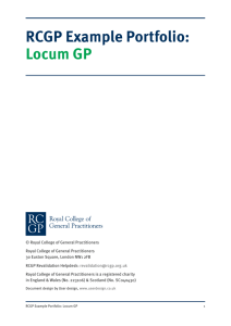 Locum GP - Royal College of General Practitioners