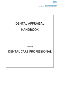 Handbook for DCP appraisal - Health Education North West