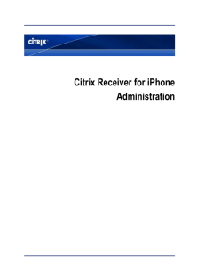 Citrix Receiver for iPhone