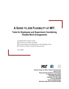 A Guide to Planning and Implementing Flexible Work Arrangements
