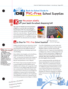 PVC-Free School Supplies W - United Federation of Teachers