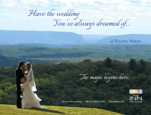 13-14 Wedding - The Inn at Pocono Manor