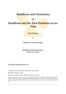 Buddhism and Christianity - Buddhist Publication Society
