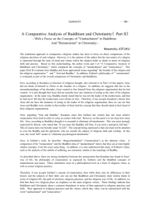 A Comparative Analysis of Buddhism and Christianity（Part II）