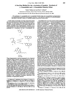 A One-Step Method for the a-Arylation of Camphor. Synthesis of