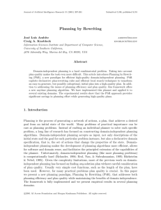 Planning by Rewriting - Journal of Artificial Intelligence Research
