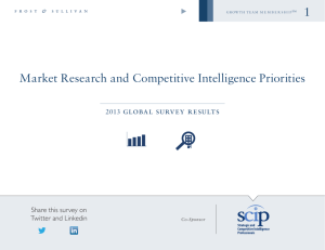 Market Research and Competitive Intelligence