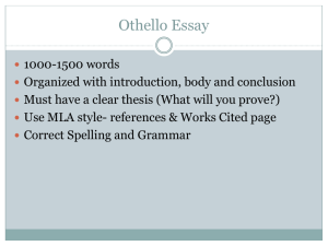 Othello Essay