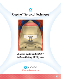 X-spine™ Surgical Technique - X