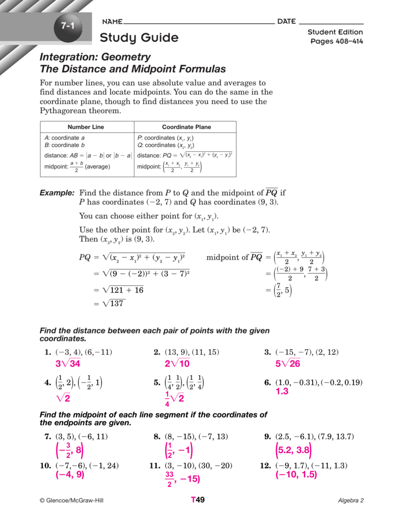 glencoe geometry homework practice workbook answers pdf