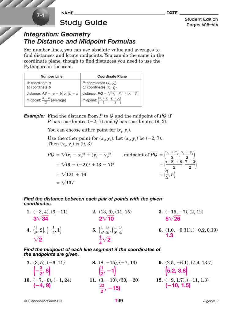 glencoe geometry homework practice workbook pdf