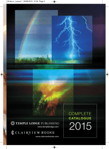 Temple Lodge Publishing & Clairview Books Complete Catalogue
