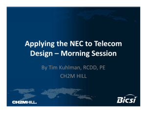 Applying the NEC to Telecom Design