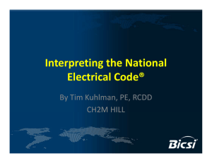 Interpreting The National Electrical Code ®