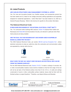 UL Listed Products The National Electrical Code
