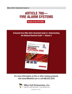 article 760— fire alarm systems