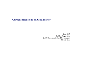 Current situations of AML market