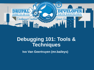 Debugging Tools & Techniques