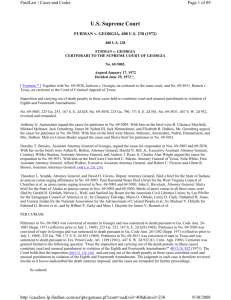 Furman v. Georgia - Death Penalty ProCon.org