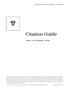 Harvard University Citation Guide