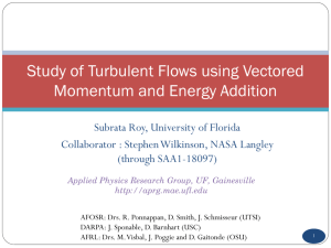 Study of Turbulent Flows using Vectored