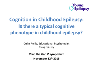 Cognition in Childhood Epilepsy