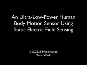 An Ultra-Low-Power Human Body Motion Sensor Using Static
