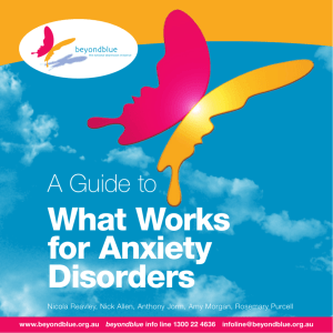What Works for Anxiety Disorders - beyondblue e