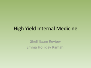 High Yield Internal Medicine