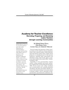 Academy for Teacher Excellence