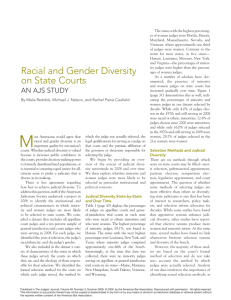 Racial and Gender Diversity on State Courts